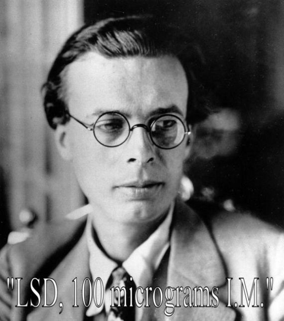 Aldous Huxley: “LSD, 100 microgramos I.M.”